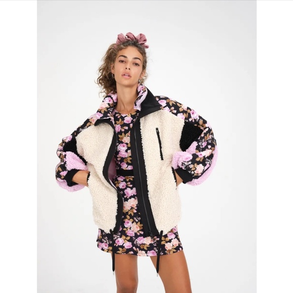 For Love and Lemons Cozy Zip Up Jacket